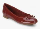 Clarks Couture Bloom Maroon Belly Shoes Women