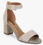 Clarks Deva Mae Ankle Strap Beige Stilettos Women