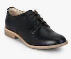 Clarks Edenvale Ash Black Leather Lifestyle Shoes Women