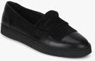 Clarks Lillia Lottie Combi Lea Black Moccasins Women