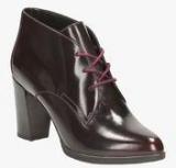 Clarks Maroon Boots Women