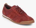 Clarks Maroon Sneakers Men