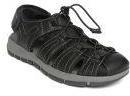 Clarks Men Black Leather Fisherman Sandals