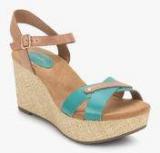 Clarks Perfect Laugh Blue Wedges women