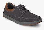 Clarks Step Isle Lace Charcoal Grey Sneakers Men