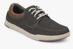 Clarks Step Isle Lace Olive Grey Sneakers Men