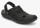 Clarks Woodlake Creek Black Sandals Men