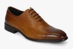 Cobblerz Tan Oxfords Formal Shoes Men