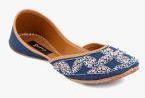 Coral Haze Navy Blue Belly Shoes Women