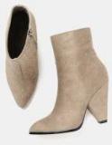 Corsica Beige Heeled Boots Women