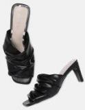 Corsica Black Solid Heels Women