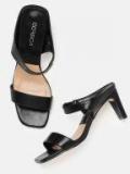 Corsica Black Solid Sandals Women