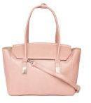 Corsica Pink Solid Handheld Bag With Sling Strap Women