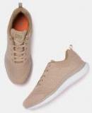 Crew Street Beige Textile Running Shoes Men