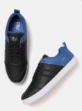 Crew Street Black & Blue Colourblocked Sneakers Men