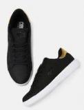 Crew Street Black & Gold Toned Sneakers Women