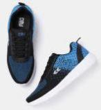 Crew Street Blue Textile Regular Running Shoes Men