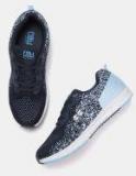 Crew Street Blue Woven Design Running Shoes Women