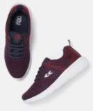 Crew Street Burgundy & Maroon Colourblocked Running Shoes Women