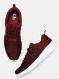 Crew Street Burgundy Textile Training Shoes Men