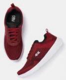 Crew Street Maroon Textile SS 19 CR BB 04ARed Regular Running Shoes Men