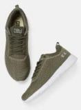 Crew Street Olive Mesh Regular Sneakers Men