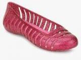 Crocs Adrina II Glitter Flat GS Pink Belly Shoes Girls