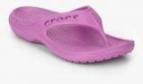 Crocs Baya Purple Flip Flops Men