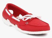 Crocs Beach Line Hybrid Red Moccasins women