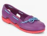 Crocs Beach Line Purple Moccasins Women