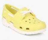 Crocs Beach Line Yellow Loafers Boys