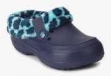 Crocs Blitzen Ii Animal Print Navy Blue Clog Boys