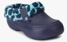 Crocs Blitzen Ii Animal Print Navy Blue Clog boys