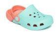 Crocs Blue & Peach Coloured Colourblocked Clogs Girls