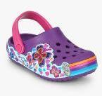 Crocs Cb Fun Lab GraphicPu Rple Clogs Girls