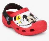 Crocs CC Mickey Paint Splatter Red Clogs Boys