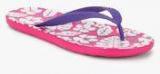 Crocs Chawaii Tropical Print Flip Purple Flip Flops Women