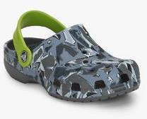 Crocs Classic Graphic Grey Clogs boys