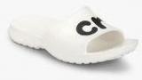 Crocs Classic Graphic White Flip Flops women