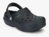 Crocs Classic Lined Black Clogs Boys