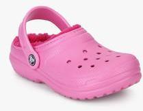 Crocs Classic Lined Pink Clogs boys