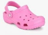 Crocs Coast Pink Clogs Sandals Boys