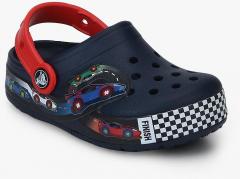 Crocs Crocband Fun Lab Lights K Navy Blue Clogs boys