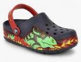 Crocs Crocslights Fire Dragon Navy Blue Clogs boys