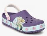 Crocs Crocslights Frozenfever Purple Clogs Girls