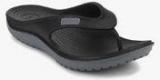 Crocs Duet Wave Black Flip Flops Men