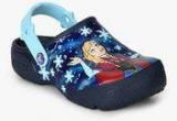 Crocs Funlab Frozen Navy Blue Clog Sandals Girls