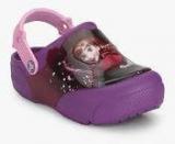 Crocs Funlab Lights Frozen Purple Clogs Sandals girls