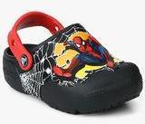 Crocs Funlab Lights Spiderman Black Clog Sandals Boys