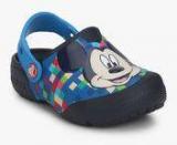 Crocs Funlab Mickey Navy Blue Clogs Sandals Girls